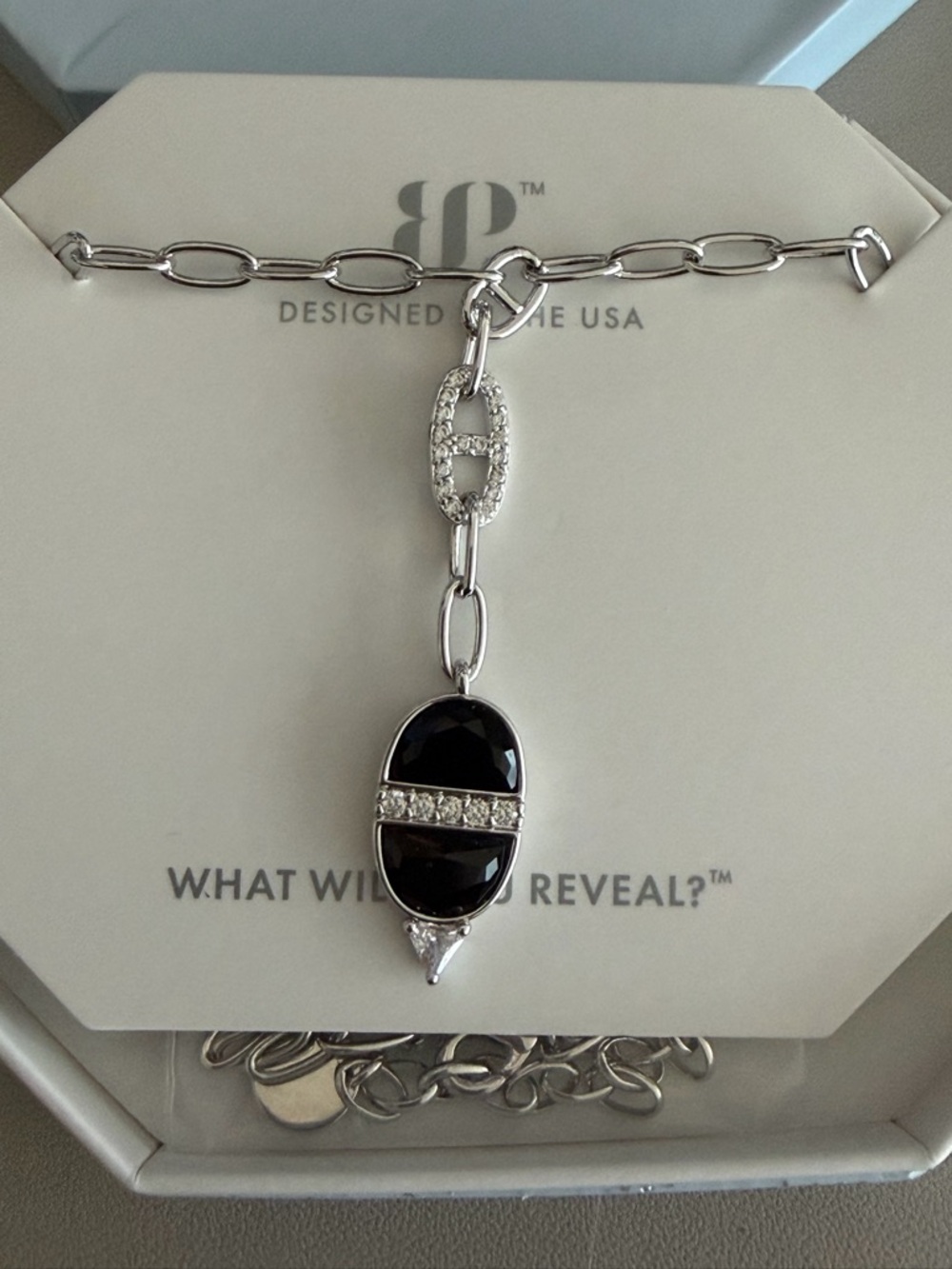 ✨ Bomb Party OG Heavenly Intervention Necklace – Black Onyx CZ ✨